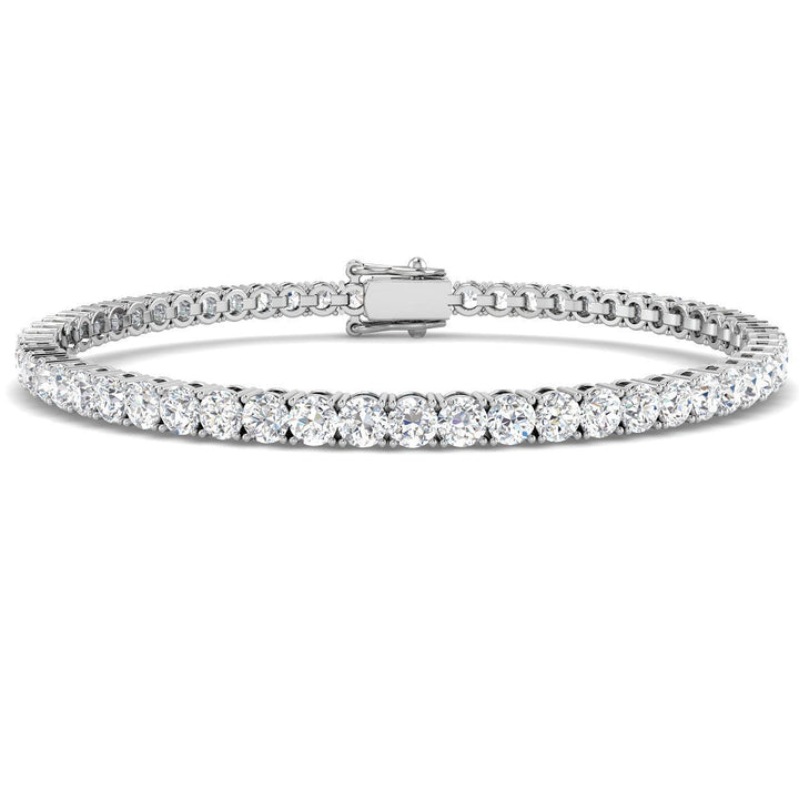 Brazalete Tennis de Diamantes 7.00ct G/SI en Oro Blanco 18k
