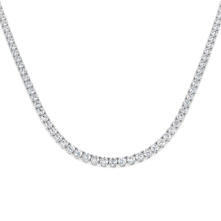 Classic Diamond Tennis Necklace 35.91ct G/SI Quality 18k White Gold