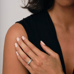 19 Baguette Diamonds Half Eternity Ring 1.00ct in Platinum 5.0mm - All Diamond