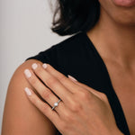 Certified Diamond Bezel Side Stone Engagement Ring 0.40ct G/SI In Platinum - All Diamond