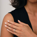 Diamond Channel Half Eternity Ring 0.27ct G/SI in Platinum 2.5mm - All Diamond