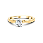 Diamond Solitaire Engagement Ring 0.25ct G/SI Quality 18k Yellow Gold - All Diamond