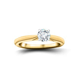 Diamond Solitaire Engagement Ring 0.25ct G/SI Quality 18k Yellow Gold - All Diamond