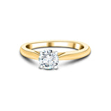 Diamond Solitaire Engagement Ring 0.40ct G/SI Quality 18k Yellow Gold - All Diamond