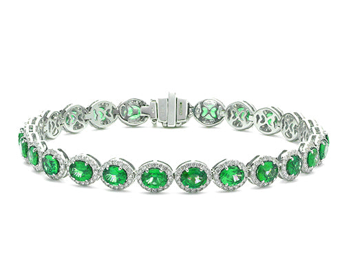 Emerald & Diamond Bracelets | All Diamond