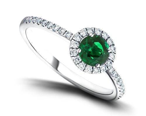 Emerald & Diamond Rings | All Diamond