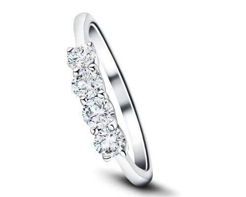 Four Stone Diamond Rings | All Diamond