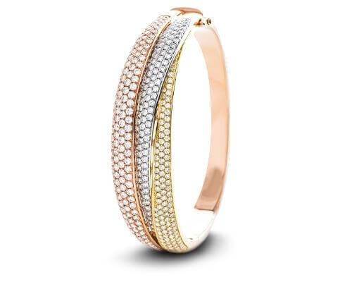 Pave Set Diamond Bangles | All Diamond