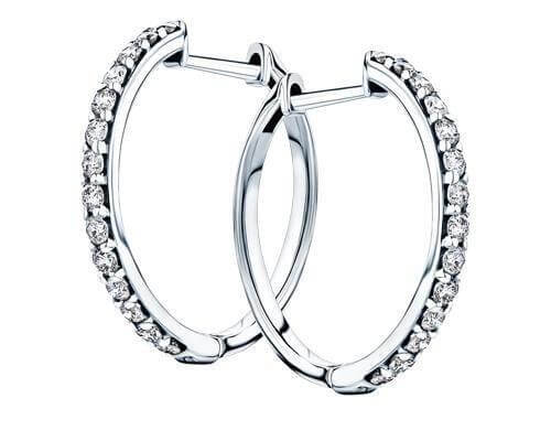 Platinum Diamond Earrings | All Diamond