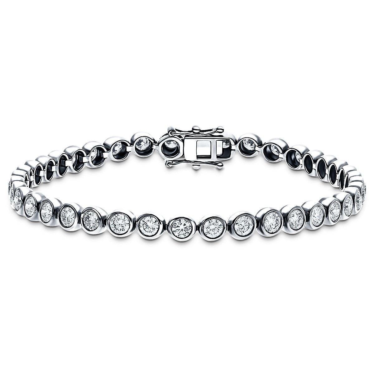 Rub Over Diamond Bracelets | All Diamond