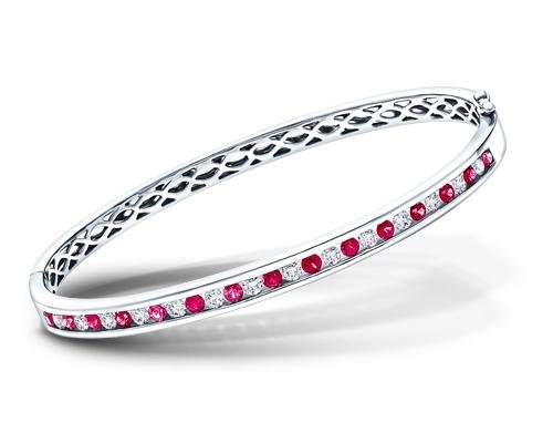 Ruby & Diamond Bangles | All Diamond