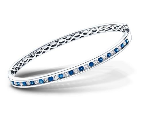 Sapphire & Diamond Bangles | All Diamond