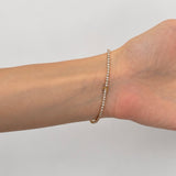 Brazalete Tennis de Diamantes 2.00ct G/SI en Oro Amarillo 18k