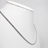 Collar Tenis Clásico Diamante 4.37ct Calidad G/SI Oro Blanco 18k