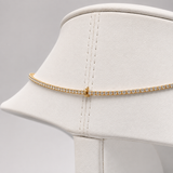 Collar Tenis Clásico Diamante 8.00ct Calidad G/SI Oro Blanco 18k