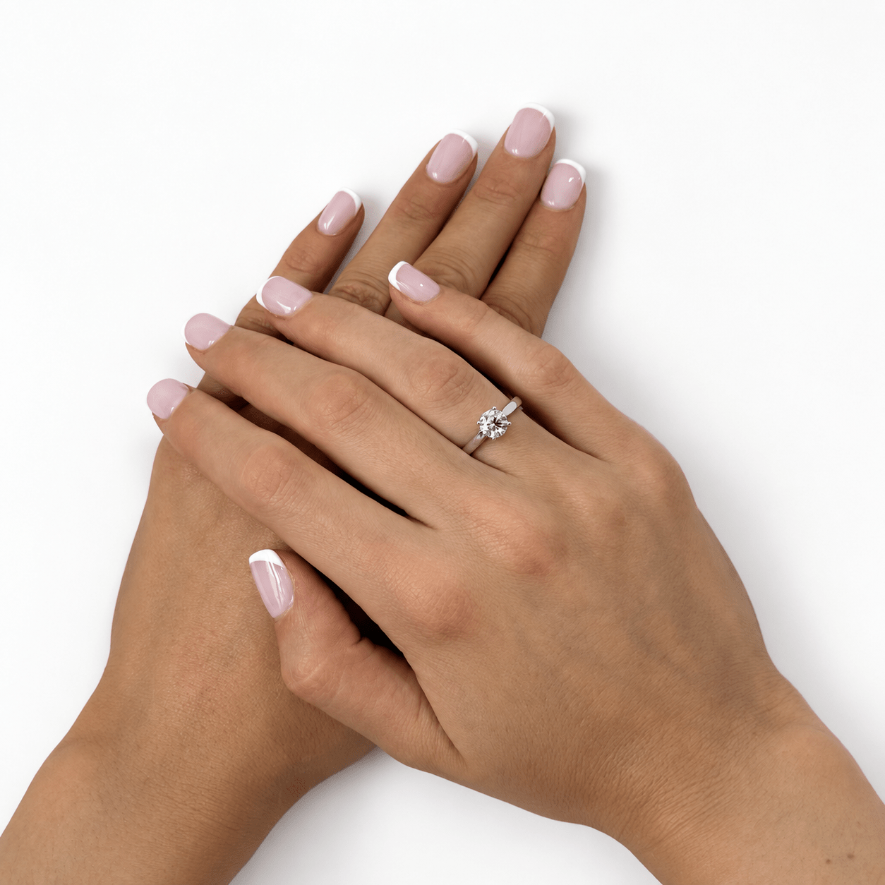 Certified Solitaire Diamond Engagement Ring 1.00ct G/SI Quality Platinum - All Diamond