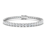 Classic Diamond Tennis Bracelet 10.00ct G/SI in 18k White Gold - All Diamond