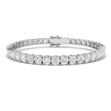 Classic Diamond Tennis Bracelet 11.35ct G/SI in 18k White Gold - All Diamond