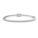 Classic Diamond Tennis Bracelet 1.33ct G/SI in 18k White Gold - All Diamond