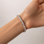 Classic Diamond Tennis Bracelet 15.00ct G/SI in 18k White Gold - All Diamond