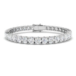 Classic Diamond Tennis Bracelet 15.75ct G/SI in 18k White Gold - All Diamond