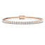 Classic Diamond Tennis Bracelet 3.00ct G/SI in 18k Rose Gold - All Diamond