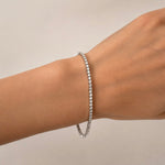 Classic Diamond Tennis Bracelet 3.00ct G/SI in 18k White Gold - All Diamond