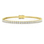 Brazalete clásico de tenis con diamantes de 3,00 ct G/SI en oro amarillo de 18 k