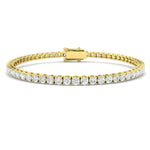 Classic Diamond Tennis Bracelet 5.00ct G/SI in 18k Yellow Gold - All Diamond