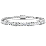 Classic Diamond Tennis Bracelet 7.00ct G/SI in 18k White Gold - All Diamond