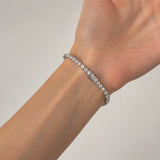 Classic Diamond Tennis Bracelet 8.00ct G/SI in 18k White Gold - All Diamond