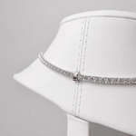 Classic Diamond Tennis Necklace 12.00ct G/SI Quality 18k White Gold - All Diamond