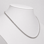 Classic Diamond Tennis Necklace 14.00ct G/SI Quality 18k White Gold - All Diamond