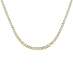 Classic Diamond Tennis Necklace 14.00ct G/SI Quality 18k Yellow Gold - All Diamond