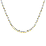 Classic Diamond Tennis Necklace 18.50ct G/SI Quality 18k Yellow Gold - All Diamond