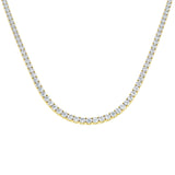 Classic Diamond Tennis Necklace 18.50ct G/SI Quality 18k Yellow Gold - All Diamond