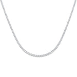Classic Diamond Tennis Necklace 8.50ct G/SI Quality 18k White Gold - All Diamond