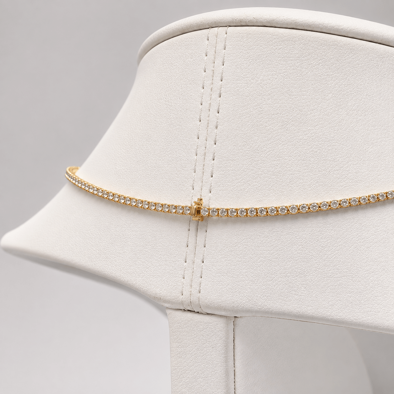 Classic Diamond Tennis Necklace 8.50ct G/SI Quality 18k Yellow Gold - All Diamond