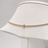 Classic Diamond Tennis Necklace 8.50ct G/SI Quality 18k Yellow Gold - All Diamond