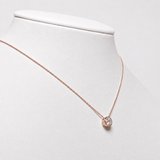 Classic Rub Over Diamond Solitaire Pendant 0.50ct G/SI 18k Rose Gold - All Diamond