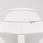 Classic Rub Over Diamond Solitaire Pendant 0.50ct G/SI 18k White Gold - All Diamond