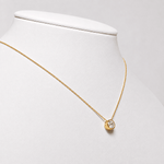Classic Rub Over Diamond Solitaire Pendant 0.50ct G/SI 18k Yellow Gold - All Diamond