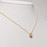 Classic Rub Over Diamond Solitaire Pendant 0.75ct G/SI 18k Yellow Gold - All Diamond