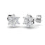 Daisy Diamond Cluster Earrings 0.50ct G/SI in 18k White Gold - All Diamond