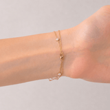 Diamond Double Chain Bracelet 0.85ct G/SI 18k Yellow Gold - All Diamond