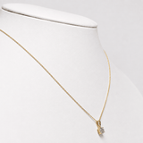Diamond Solitaire Necklace 0.50ct G/SI in 18k Yellow Gold - All Diamond