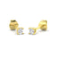 Aretes de Diamantes 0.10ct Calidad G/SI en Oro Amarillo 18k