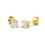 Aretes de Diamantes 0.40ct Calidad G/SI en Oro Amarillo 18k