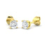 Aretes de Diamantes 0.50ct Calidad G/SI en Oro Amarillo 18k