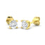 Aretes de Diamantes 0.80ct Calidad G/SI en Oro Amarillo 18k